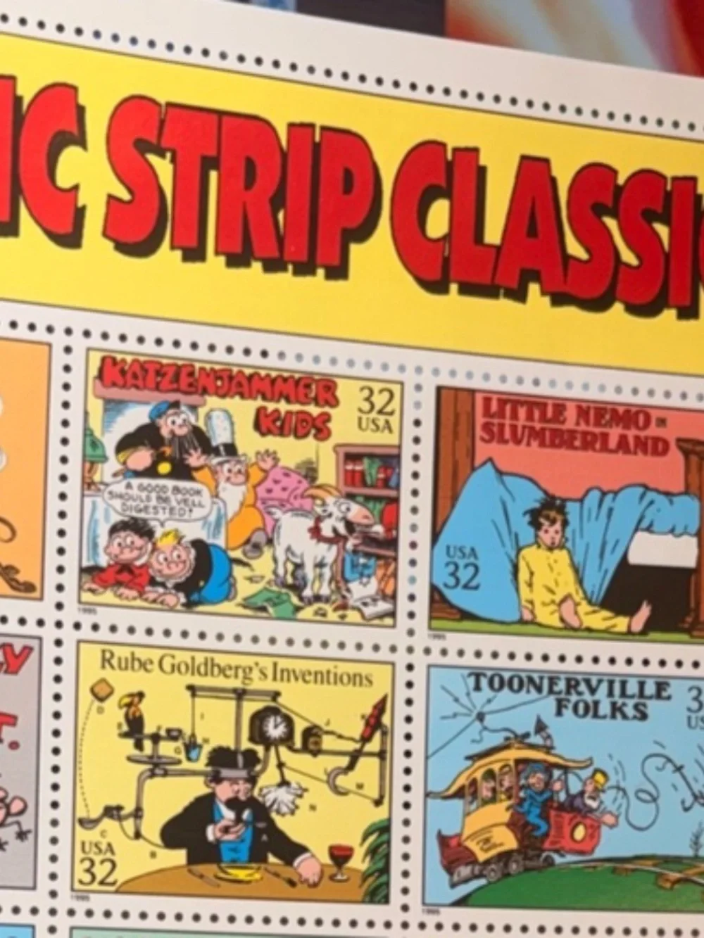 Comic Strip Classics DS 32 Cent Sheet 1995 Dick Tracy Popeye #206531838349